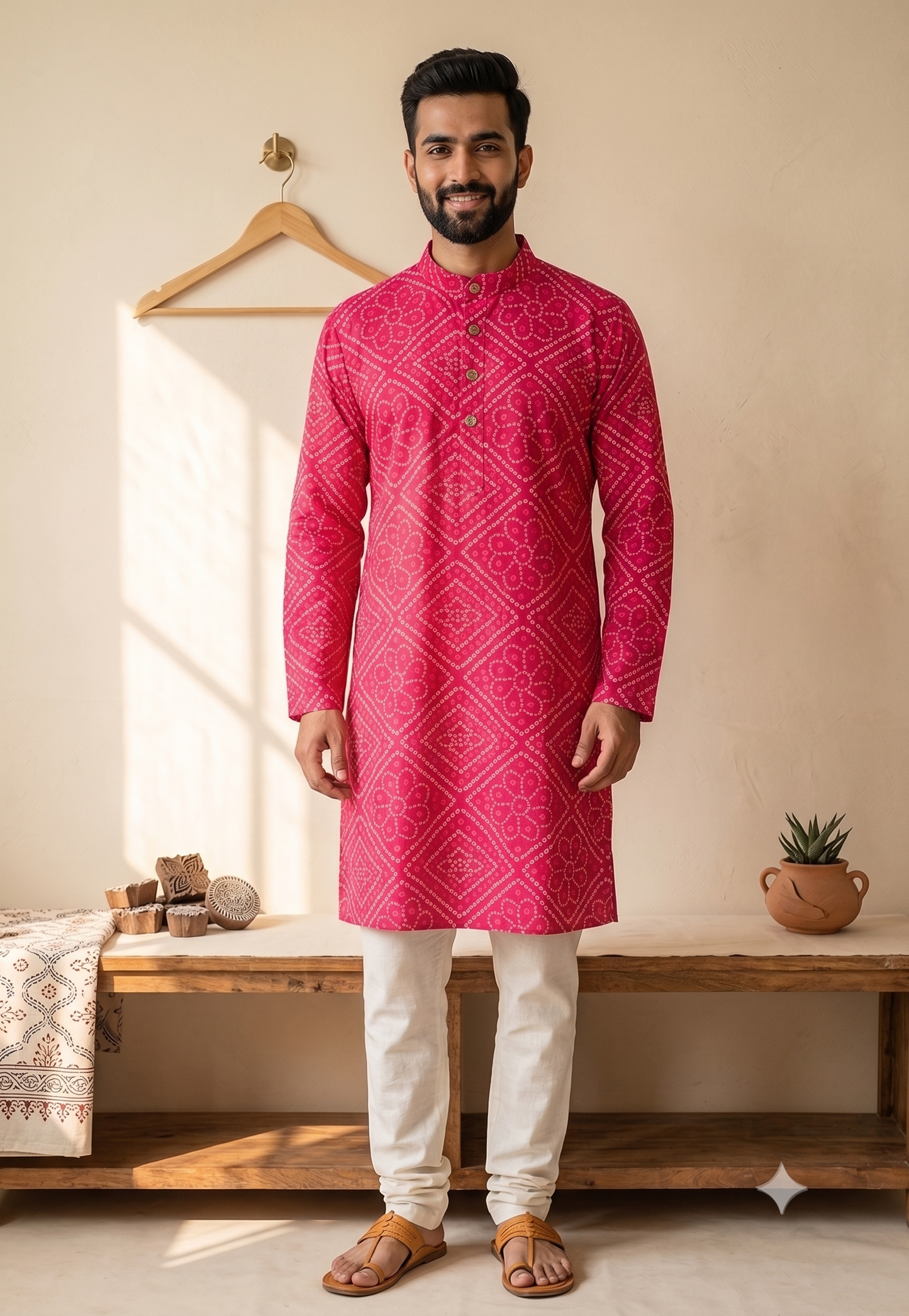 Rani Bandage Long Kurta