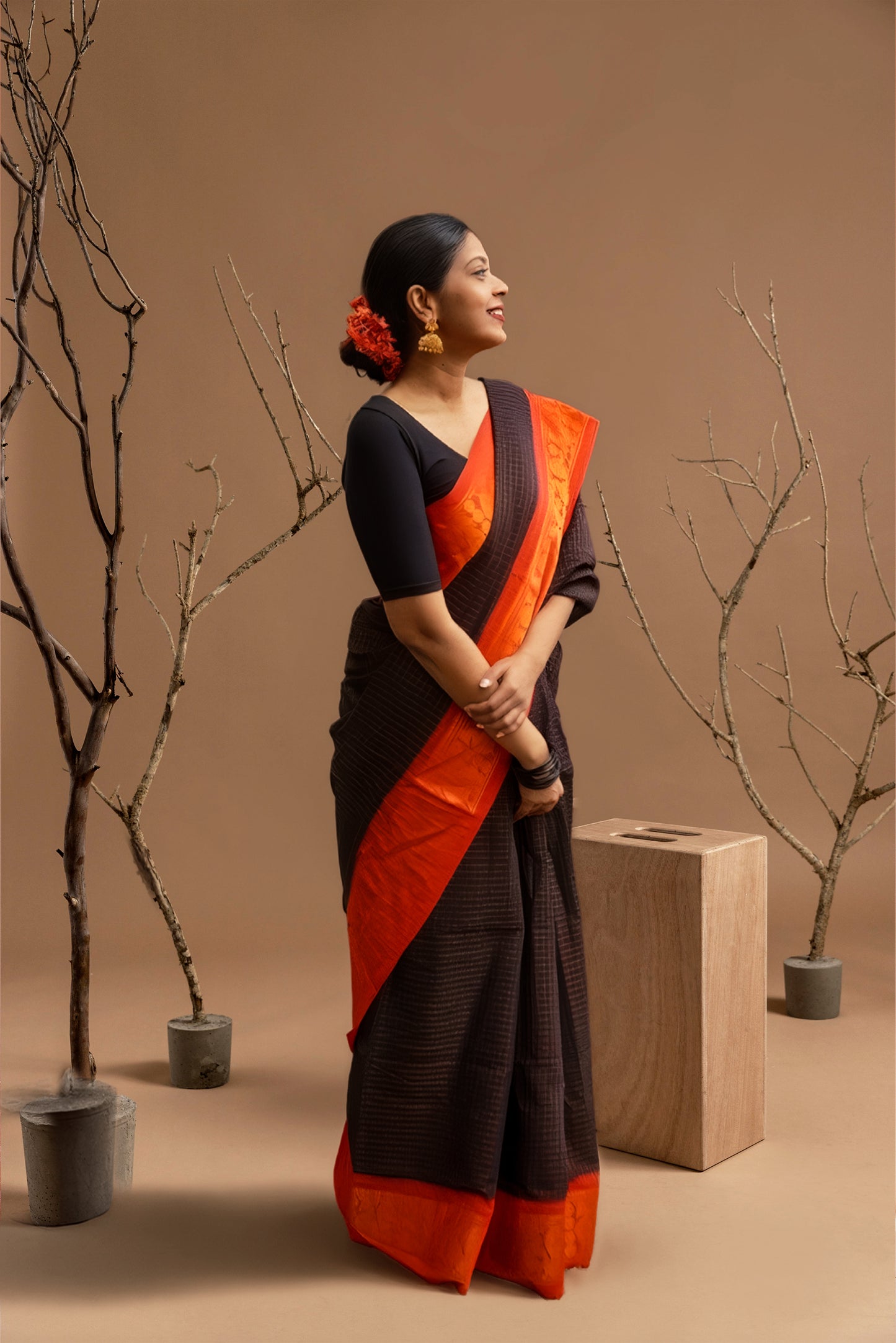 Banarasi Silk Zari Woven Saree for Women (Multicolor, 6.3 m)