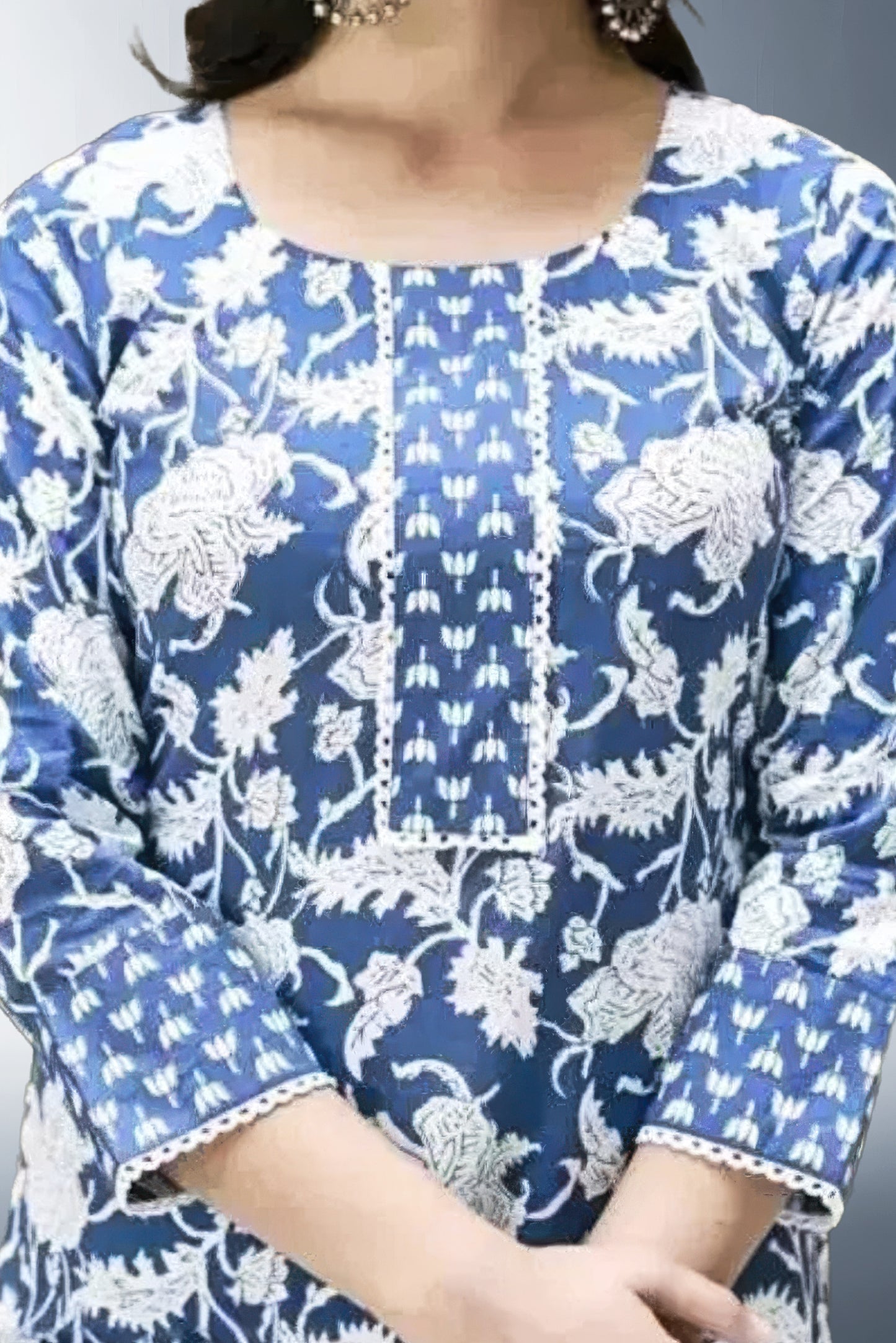 Women'S Floral Round No Dupatta Kurta Sets