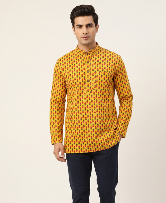 Yellow Short Kurta